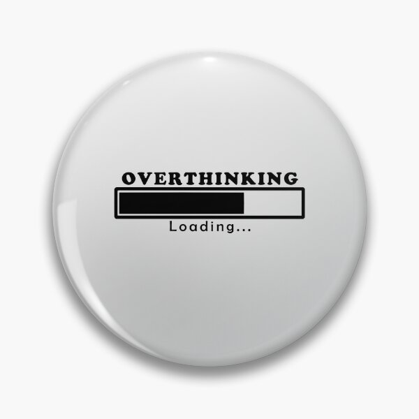 Item preview, Cute Funny Aesthetic Black Overthinking Design designed and sold by Dr3amsInInk.