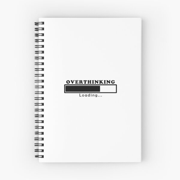 Item preview, Cute Funny Aesthetic Black Overthinking Design designed and sold by Dr3amsInInk.