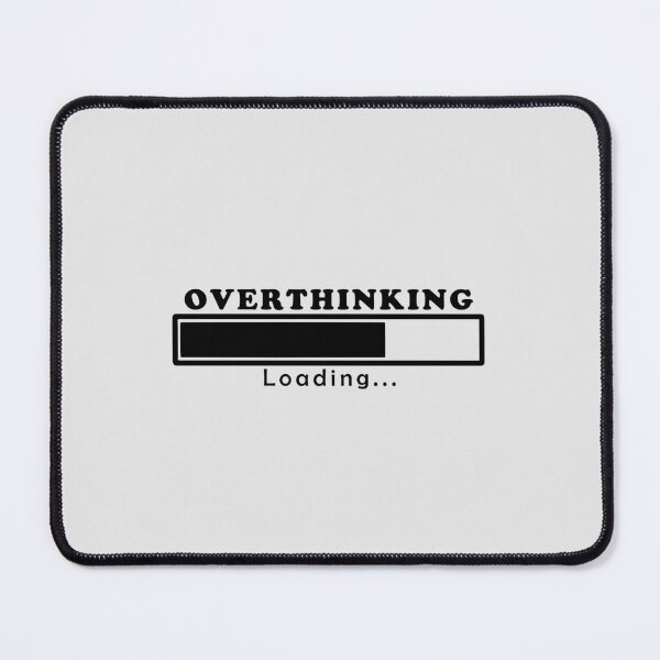 Item preview, Cute Funny Aesthetic Black Overthinking Design designed and sold by Dr3amsInInk.