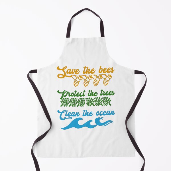 Item preview, Save the bees protect the trees clean the ocean, colorful original, designed and sold by Chakilogy.