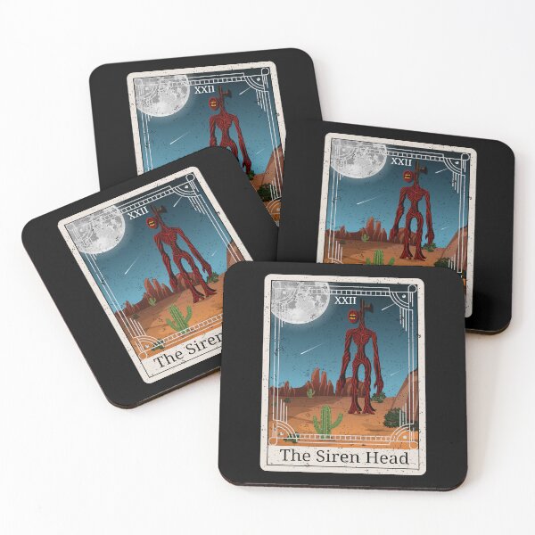 Item preview, The Siren Head Monster Tarot Card Color Creepy Creature Costume designed and sold by 27th-Tee.