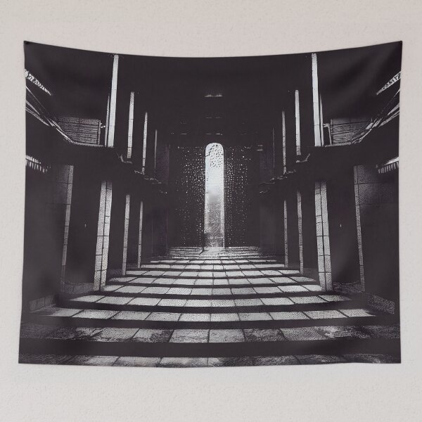 Item preview, Abstract Staircase in black and white designed and sold by njiiz.