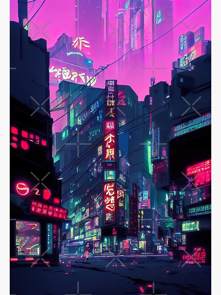 Premium Photo  Tokyo city by night anime and manga drawing illustration  city views