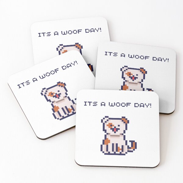 Item preview, IT'S A WOOF DAY - PIXEL EDITION designed and sold by leveluppixel.