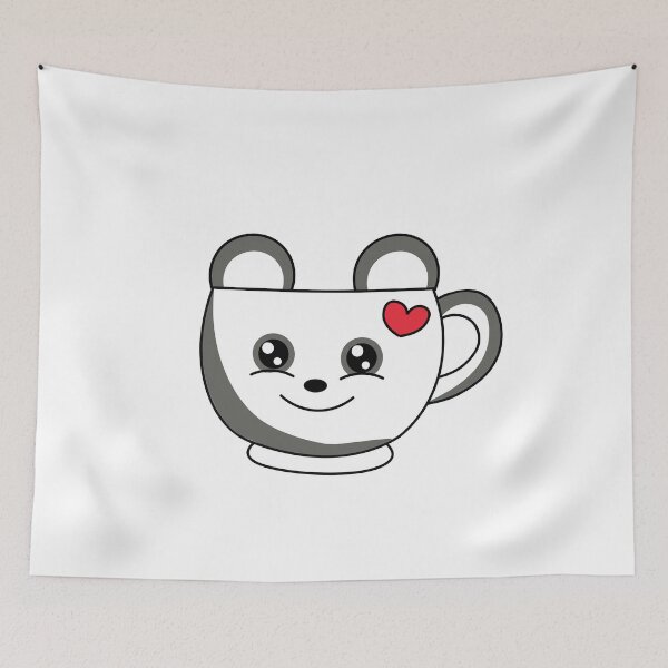 Item preview, Cute Kawaii Panda Tea Cup designed and sold by arwaIB.