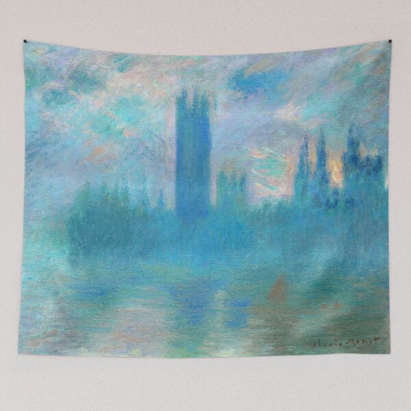 Item preview, The Houses of Parliament, Sunset 4 | Monet | High Contrast designed and sold by Oliveirallan.
