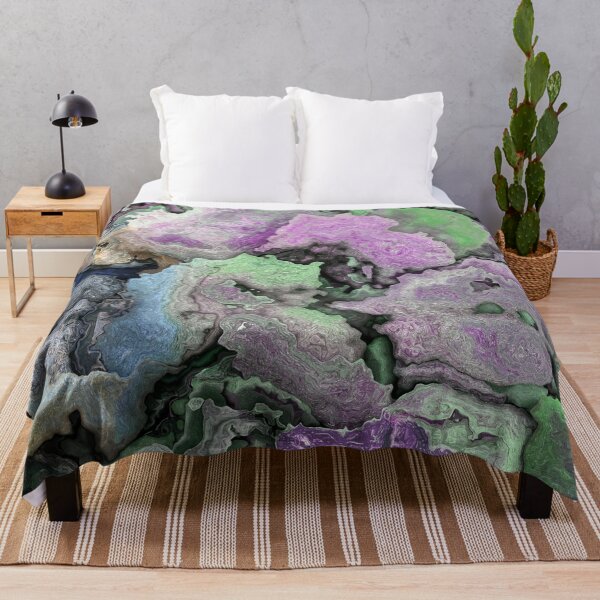 Item preview, Marble Look Digitally Created Limestone Layers Coloration Integration Lilac Green Blue Gray Cream Beige 1 of 2 designed and sold by Beachy.
