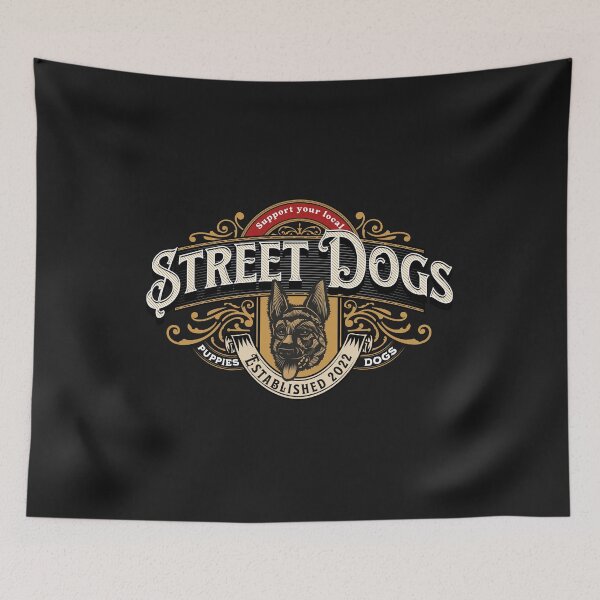 Item preview, Support Your Local Street Dogs Motif designed and sold by KVDcreations.