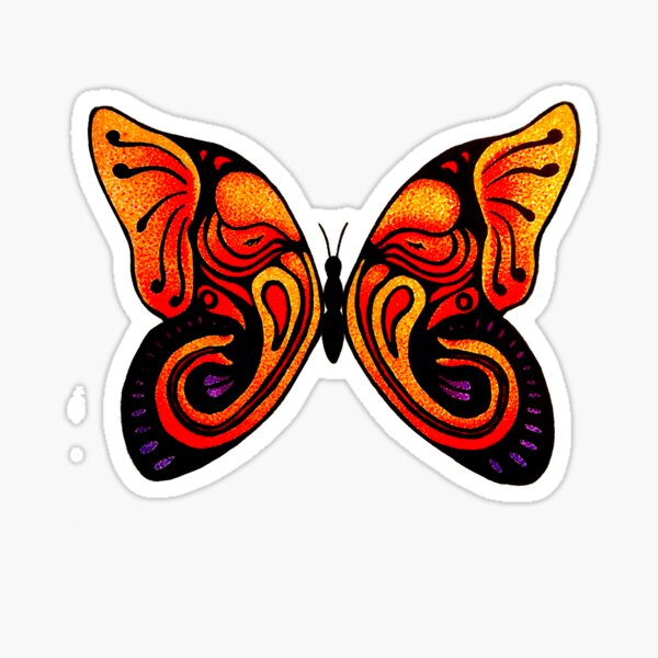 A Butterfly Never Forgets Sticker