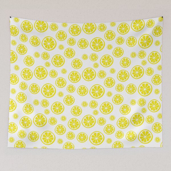Item preview, Yellow lemon  seamless pattern. Citrus pattern. designed and sold by Kizuneko.