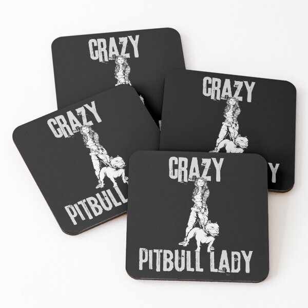 Item preview, crazy pitbull lady designed and sold by pat227jc.