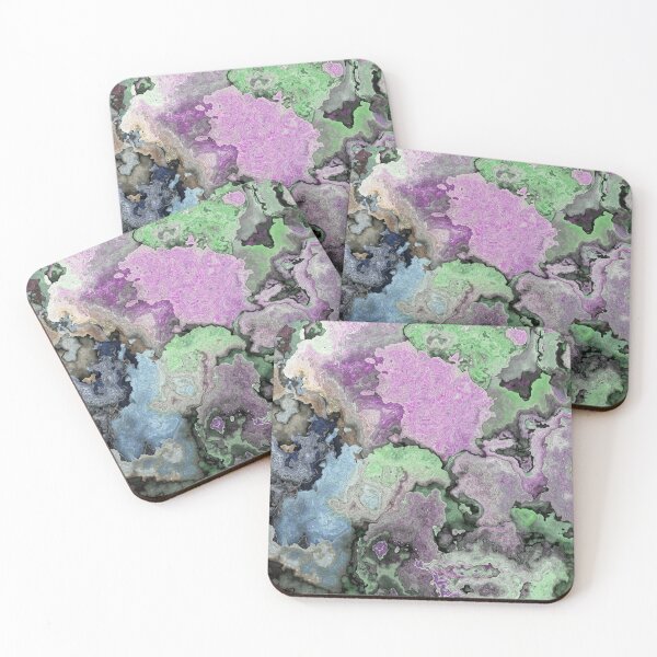 Item preview, Marble Look Digitally Created Limestone Layers Coloration Integration Lilac Green Blue Gray Cream Beige 2 of 2 designed and sold by Beachy.