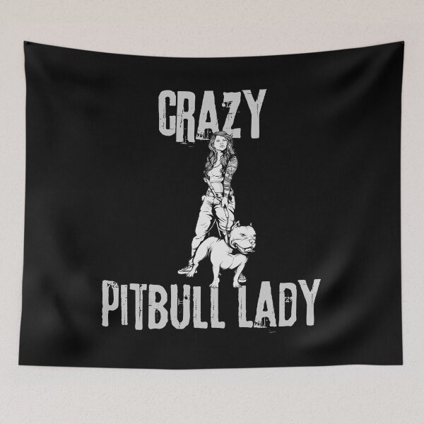 Item preview, crazy pitbull lady designed and sold by pat227jc.