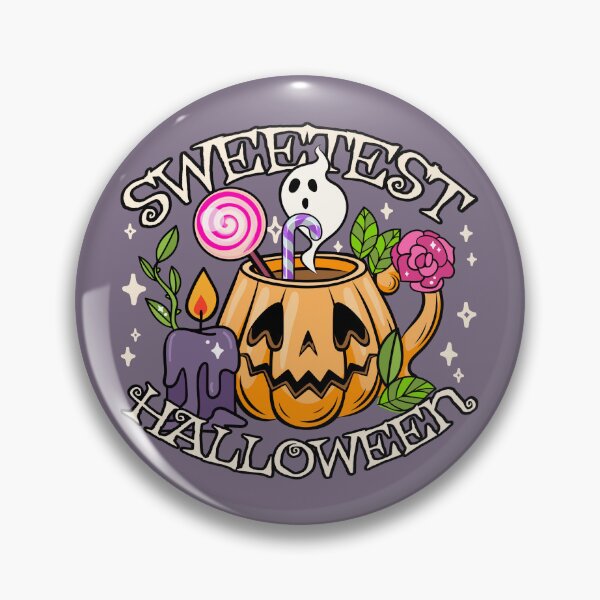 Item preview, Sweetest Halloween, Cute Halloween Pumpkin Design, Purple Lilac Background designed and sold by TrulyEpoque.