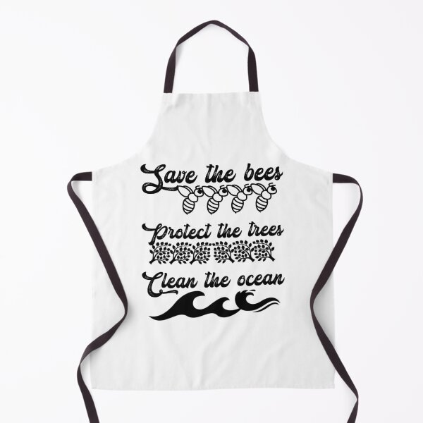 Item preview, Save the bees protect the trees clean the ocean, black original. designed and sold by Chakilogy.