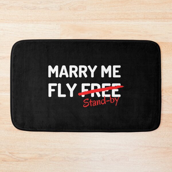 Item preview, Pilot humor: Marry me, Fly free - Stand by designed and sold by ApparelFactory.