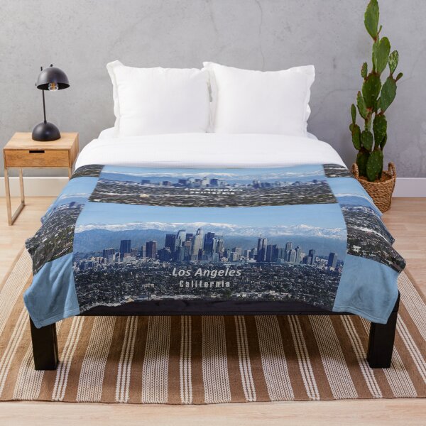 Item preview, Los Angeles, California - Beautiful Los Angeles Skyline & Mountains designed and sold by leemcnut.