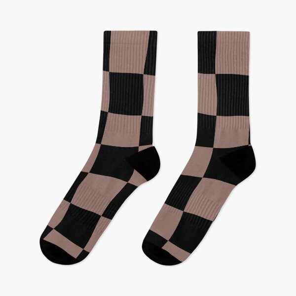 Item preview, Pink Clay Black Checkerboard Pattern Pairs 2023 COTY Valspar Southern Road 1006-9C designed and sold by ColorOfTheYears.