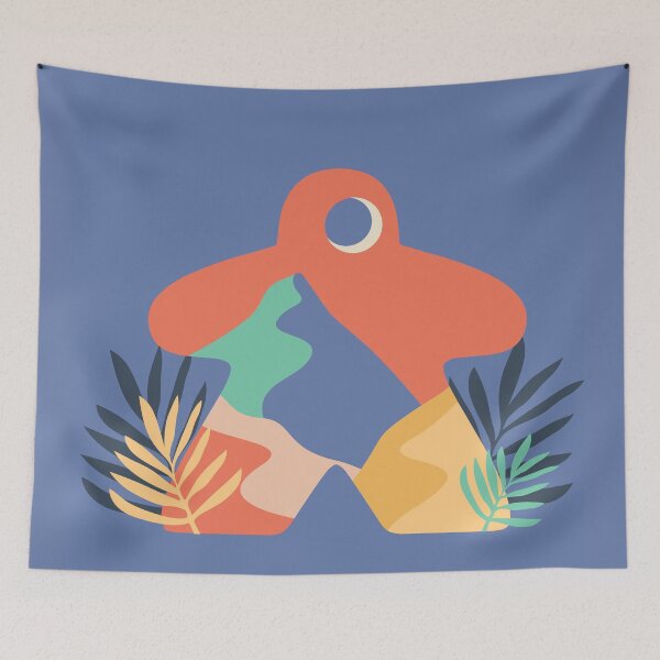 Item preview, Boho Mountain Pattern Meeple for Board Gamers designed and sold by BeamGeeks.