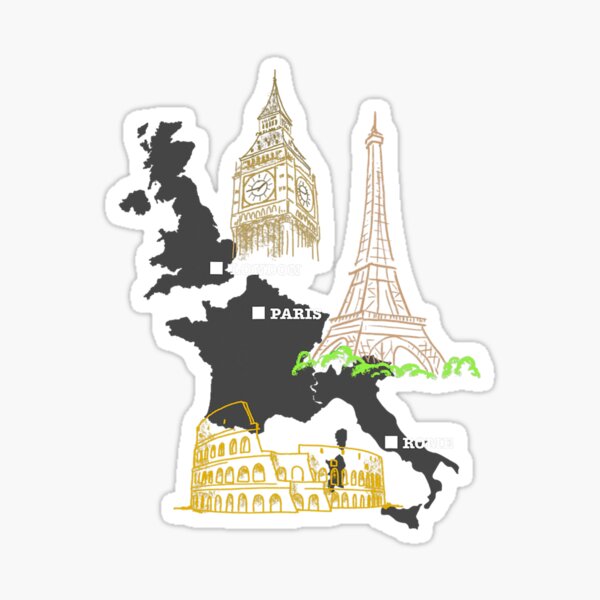 Artikel-Vorschau von London Paris Rom Reisegeschenk, designt und verkauft von self-reliantmil.