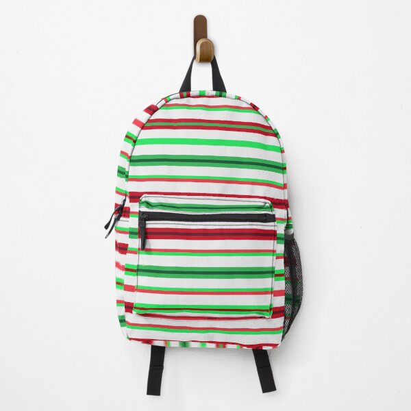 Item preview, Ribbon Candy Pop Art Green Red Horizontal Stripes 5748 designed and sold by Art in My Loft.
