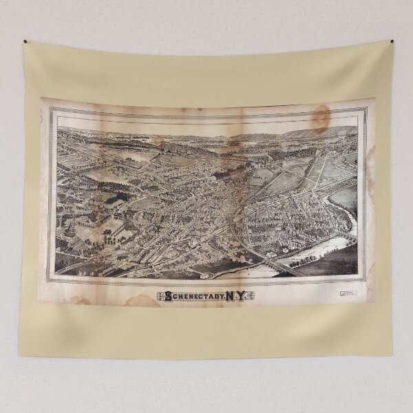Item preview, Aerial View of Schenectady, New York (1882) designed and sold by allhistory.