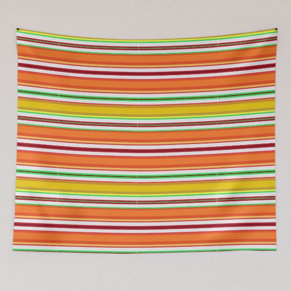 Item preview, Ribbon Candy Pop Art Green Red Orange, Yellow Horizontal Stripes 5748 designed and sold by Art in My Loft.