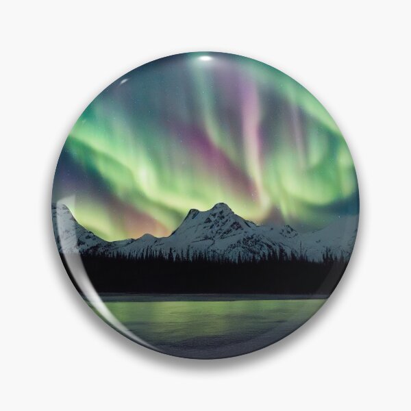 Item preview, Northern Lights Mountain Landscape designed and sold by Brianna F.