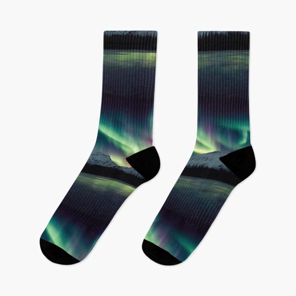 Item preview, Northern Lights Mountain Landscape designed and sold by Brianna F.