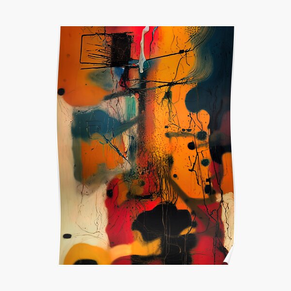 "Abstract Art Painting" Poster for Sale by AnuGoldPrints Redbubble