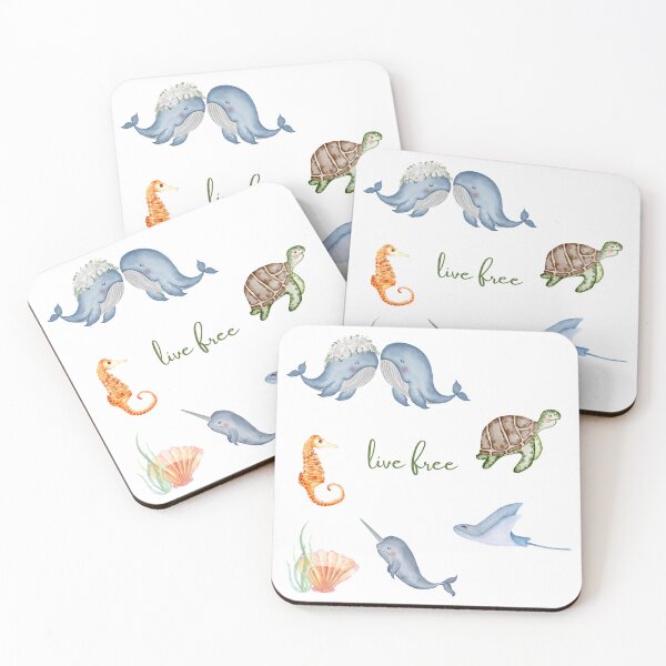 Item preview, ocean creatures designed and sold by Brenna Hiltbrand.