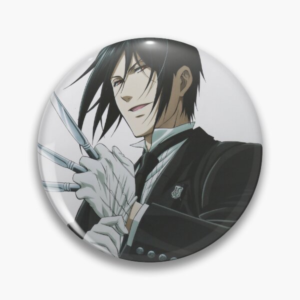 Kuroshitsuji Ciel Phantomhive Sebastian Grell Sutcliff Undertaker Butler  Anime Metal Badge Brooch Pins