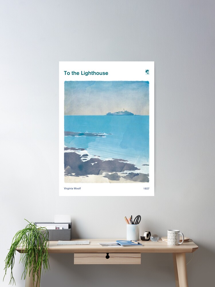 Thumbnail 1 of 3, Poster, To the Lighthouse, Virginia Woolf Literary Art for Book Lovers designed and sold by RedHillPrints.