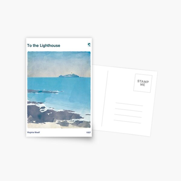 To the Lighthouse, Virginia Woolf Literary Art for Book Lovers Postcard