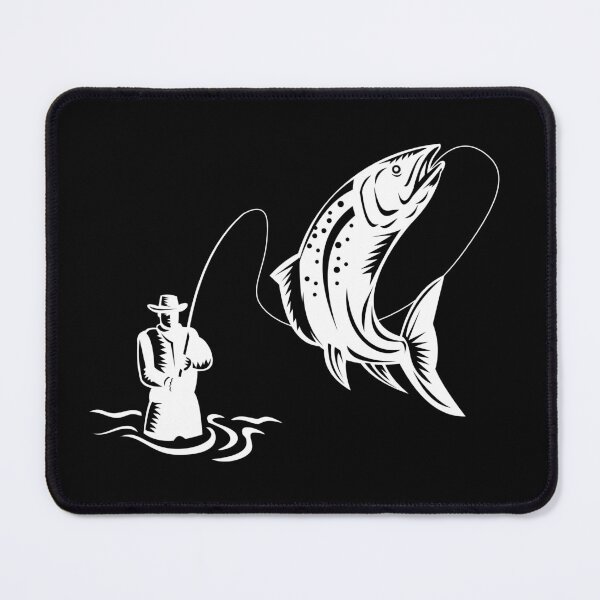 Item preview, Trout Catch Silhouette designed and sold by martien53.