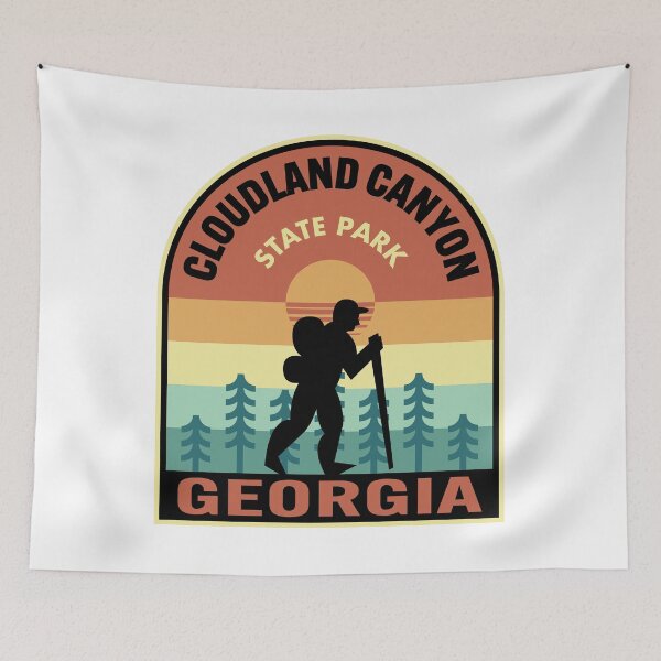 Item preview, Cloudland Canyon State Park Georgia Retro Hiking designed and sold by HalpinDesign.