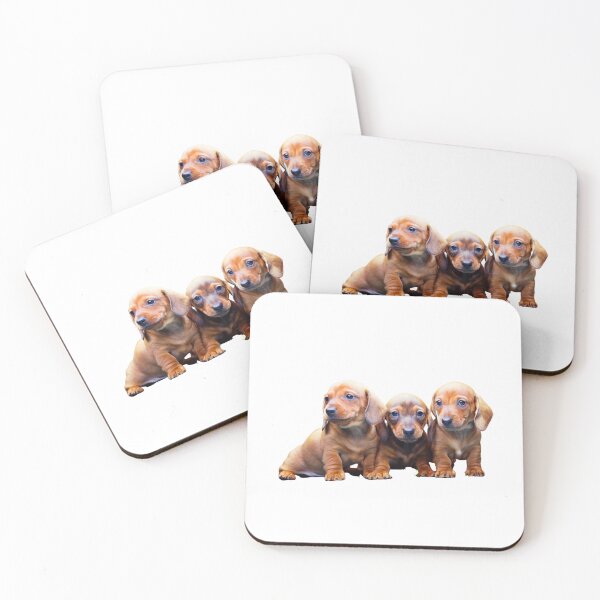 Item preview, Long haired dachshund puppies designed and sold by The Love Quill.
