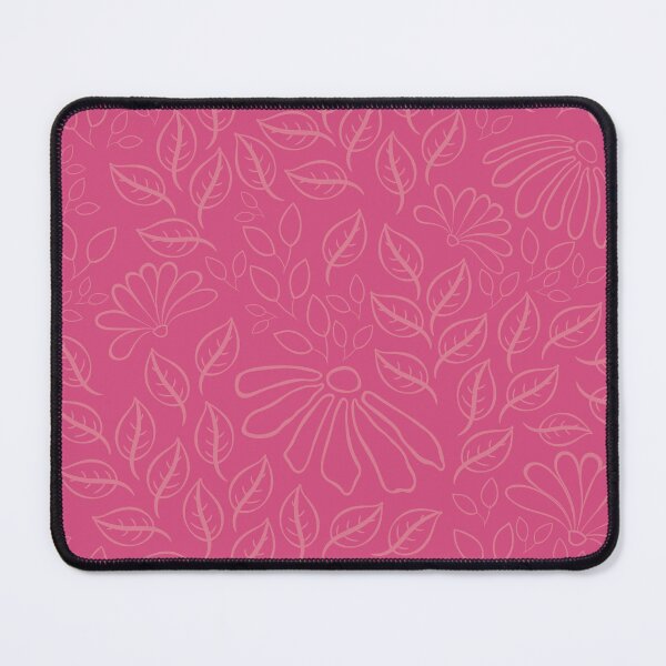 Item preview, Monochrome pink seamless repeat floral texture pattern design designed and sold by DesignsByMadiha.