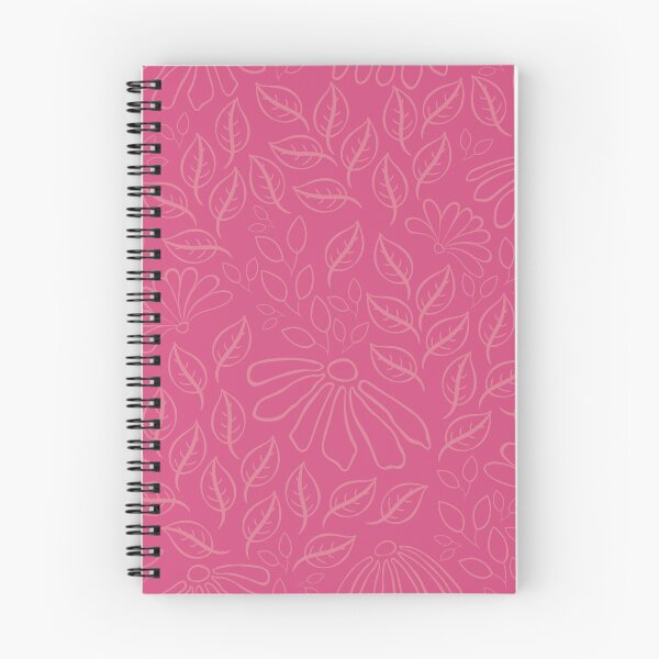 Item preview, Monochrome pink seamless repeat floral texture pattern design designed and sold by DesignsByMadiha.