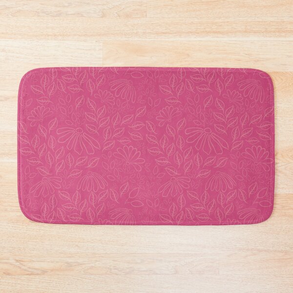 Item preview, Monochrome pink seamless repeat floral texture pattern design designed and sold by DesignsByMadiha.