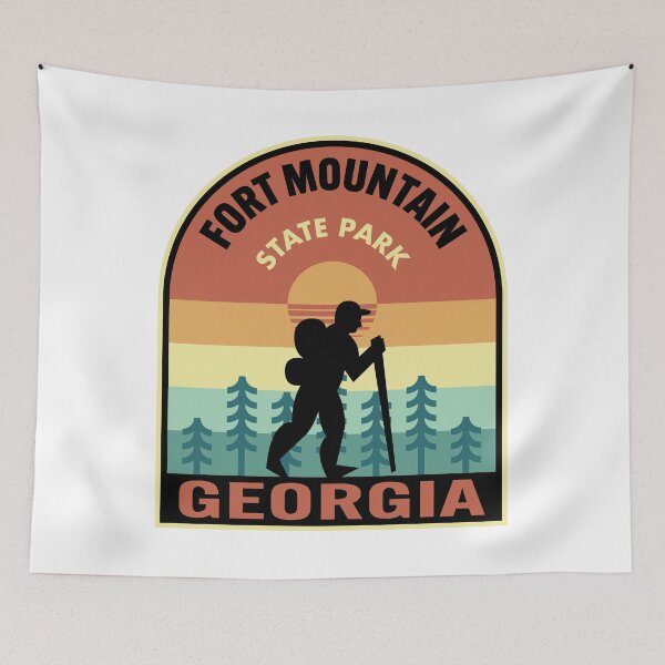 Item preview, Fort Mountain State Park Georgia Retro Hiking designed and sold by HalpinDesign.