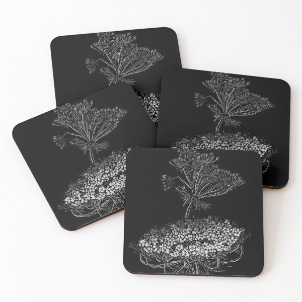 Item preview, Wild Carrot Flower (scraperboard) designed and sold by Painting By Nature.