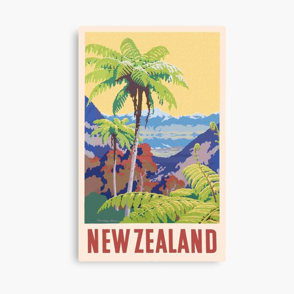 Item preview, Vintage New Zealand Print designed and sold by Go-Postal.