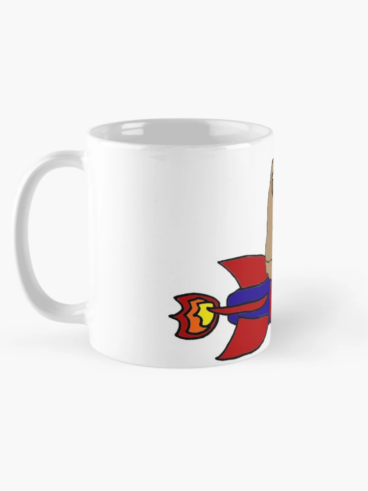 Thumbnail 5 of 6, Coffee Mug, Cool Funky Sloth Riding Rocketship Cartoon designed and sold by Nature's Fancy.