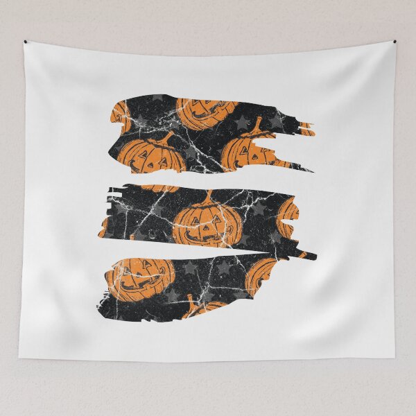 Item preview, Happy Halloween Orange & Black Color Horror Spooky Pattern with Scratches Design designed and sold by WBP Mart.