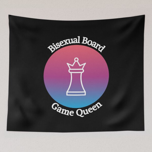 Item preview, Bisexual Board Game Queen Chess designed and sold by gamenighttees.