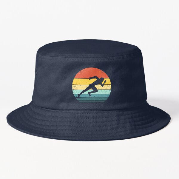 Mountain Runner Retro Style Vintage Running' Bucket Hat