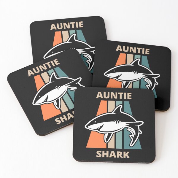 Item preview, Auntie shark designed and sold by RockBeeDesigns.