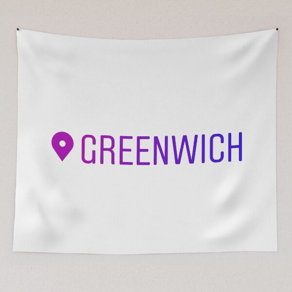 Item preview, Instagram Location Sticker of Greenwich designed and sold by BubbleManShop.