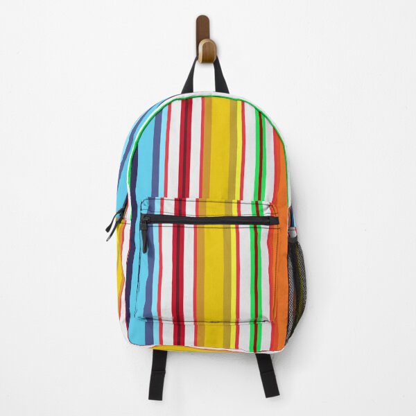 Item preview, Ribbon Candy Pop Art Green Red Orange, Yellow, Blue Vertical Stripes 5748 designed and sold by Art in My Loft.